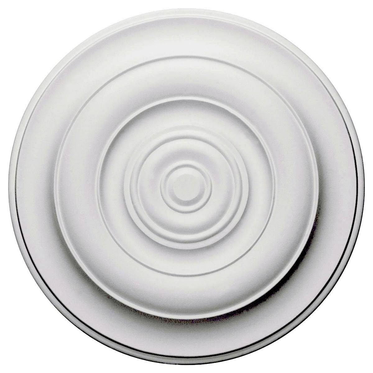 18 inch x 1 1/2 inch Hand-Painted Flash Gold Ceiling Medallion W54442
