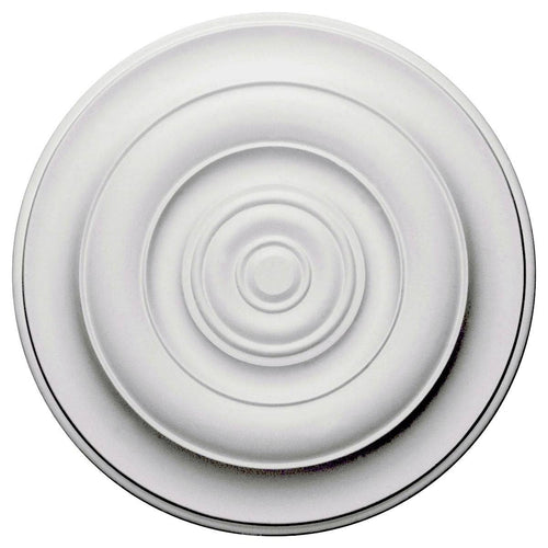 18 inch x 1 1/2 inch Hand-Painted Flash Gold Ceiling Medallion W54442