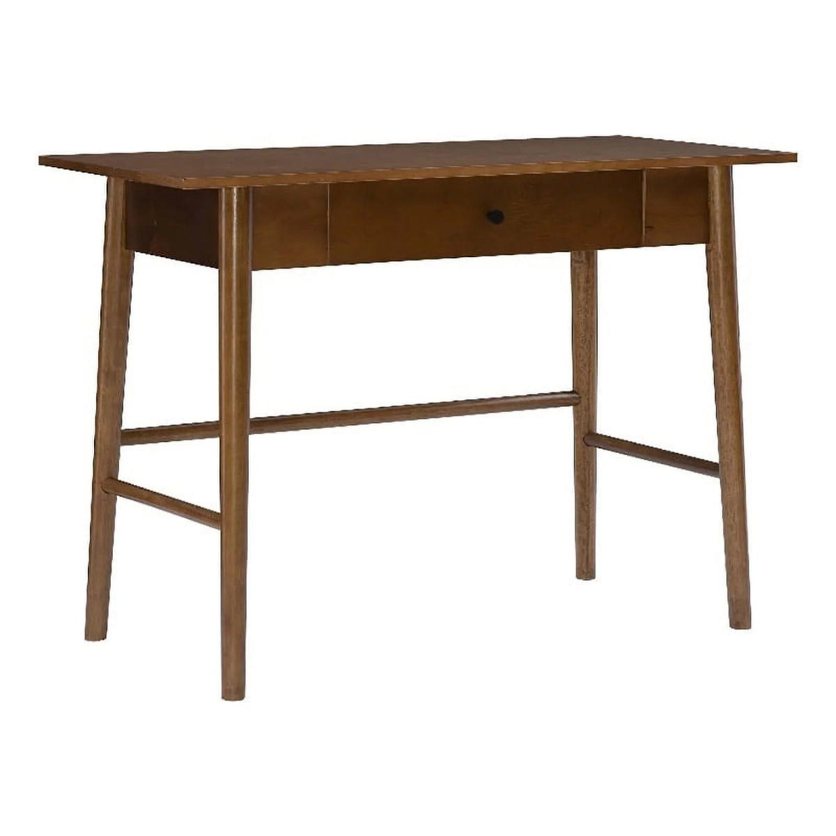 Mid-Century Wood/Metal Office Desk in Walnut Brown Y971000