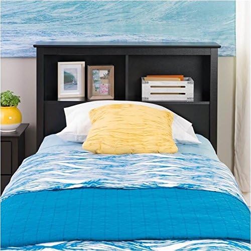 Twin Bookcase Headboard in Black F9742