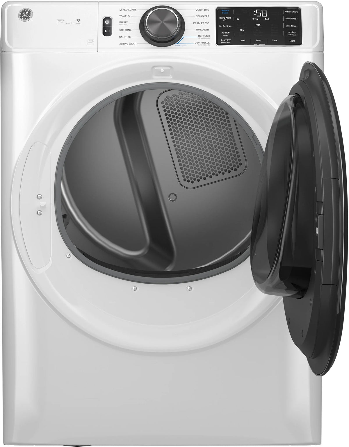 28 Inch Electric Dryer 7.8 CuFt with Steam F655