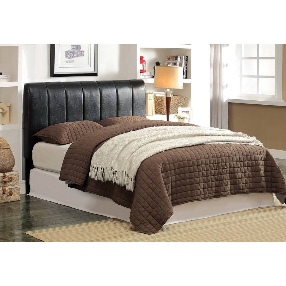 Tufted Adjustable Espresso Headboard R308