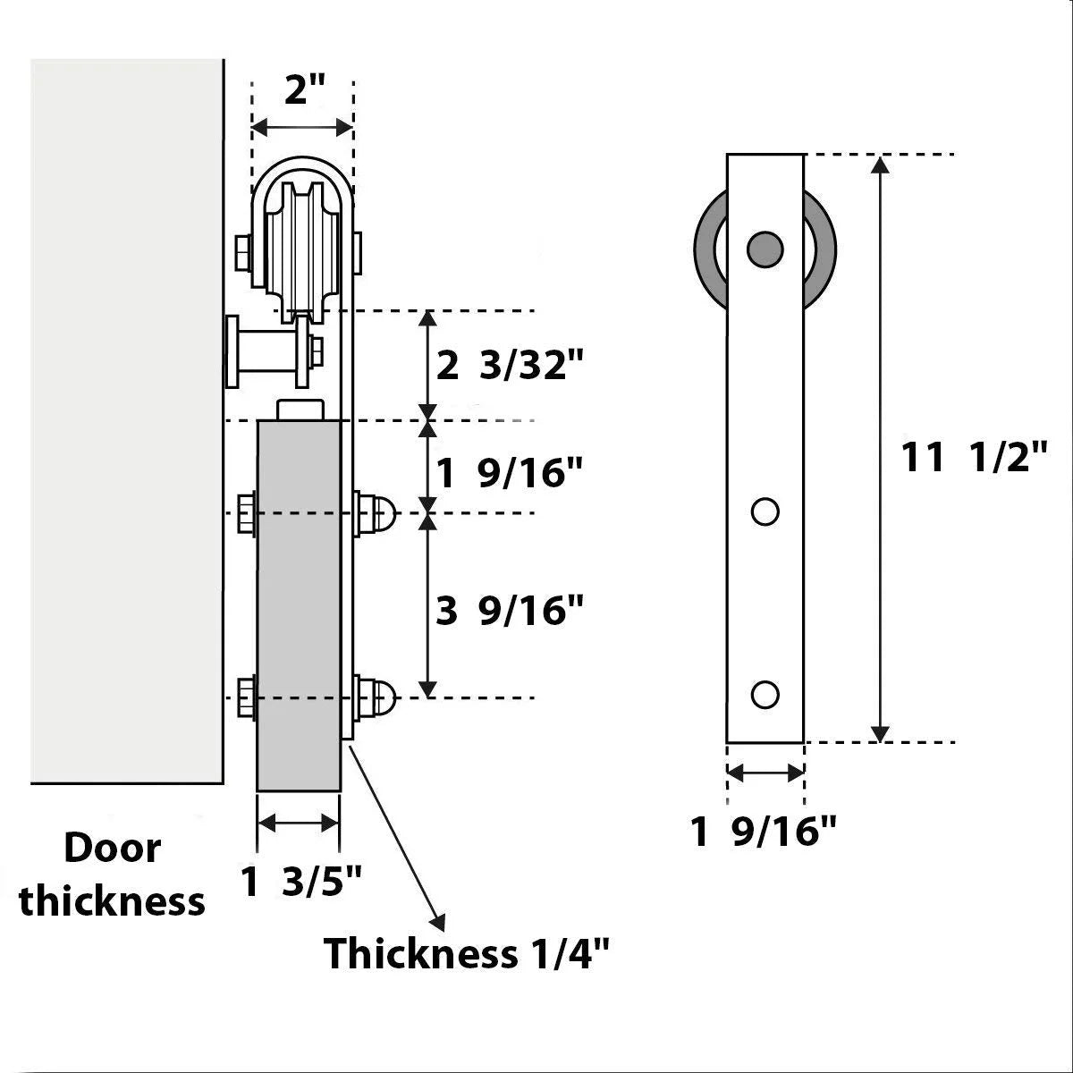 Double Barn Door with Clear Glass 12 lites Matte White X29794