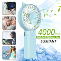 4 Speeds Mini Handheld Fan USB Rechargeable E703