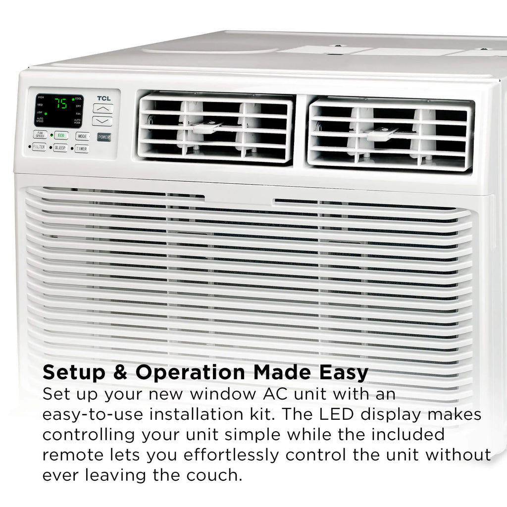 8000 BTU Smart Window Air Conditioner with Remote White K790