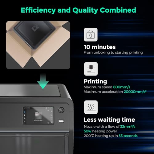 3D Printer with Auto Leveling, 600mm/s High Speed, 220x220x220mm W666
