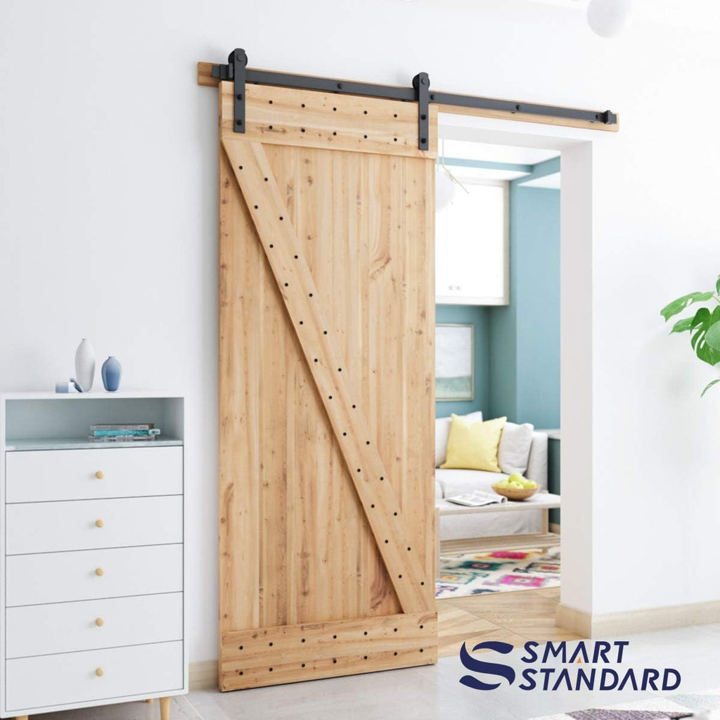 6ft Heavy Duty Sliding Barn Door Hardware Kit for 36" Wide Door Panel S68192