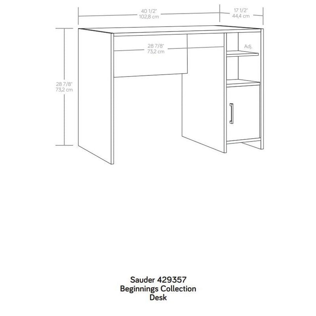 Desk with Engineered Wood in Summer Oak Finish P243119