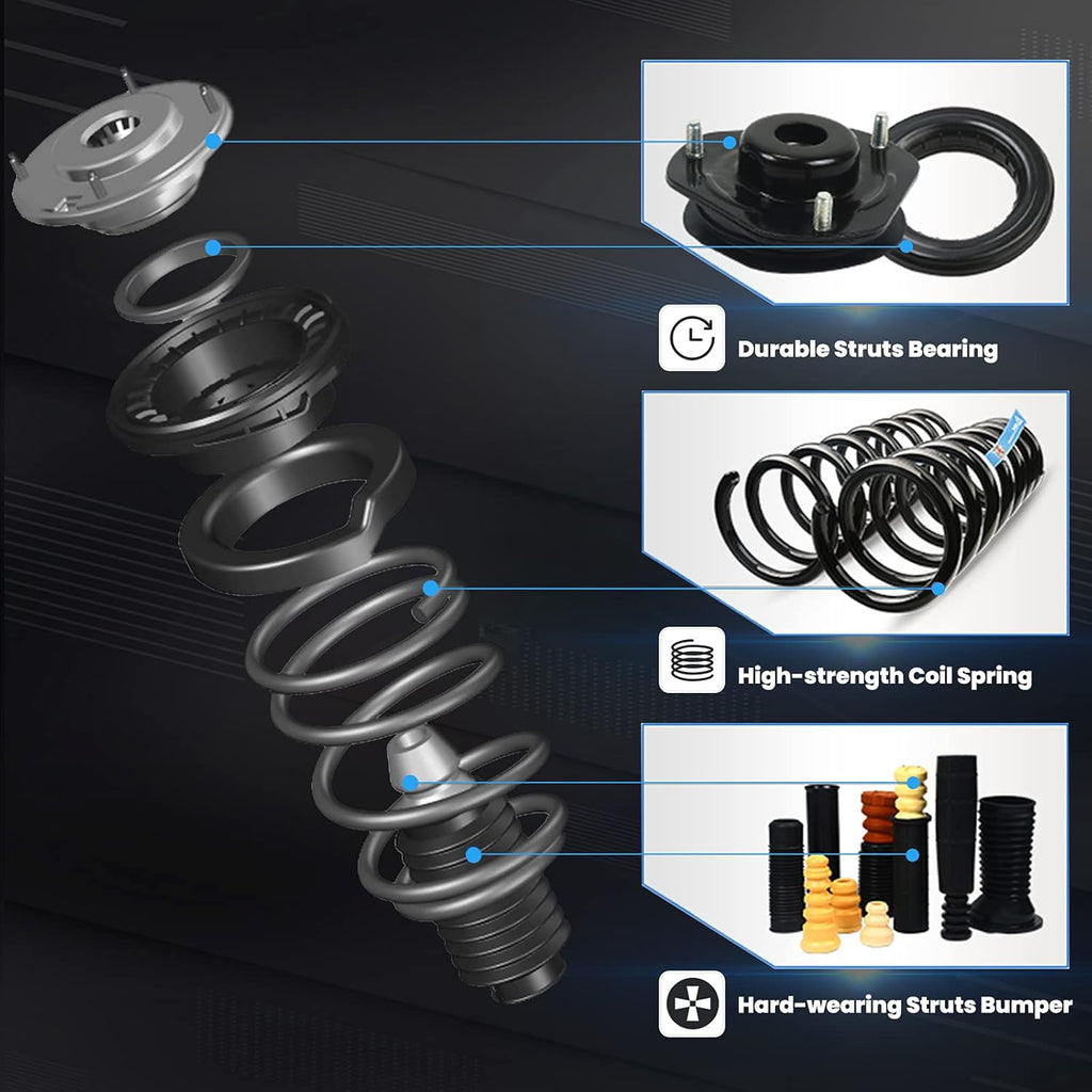 Complete Strut Assembly Shock Absorber 2pcs Rear Pair Z186