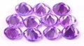 Amethyst Round Cut Faceted Purple Loose Gemstone 6x6MM 10-Pcs I9150