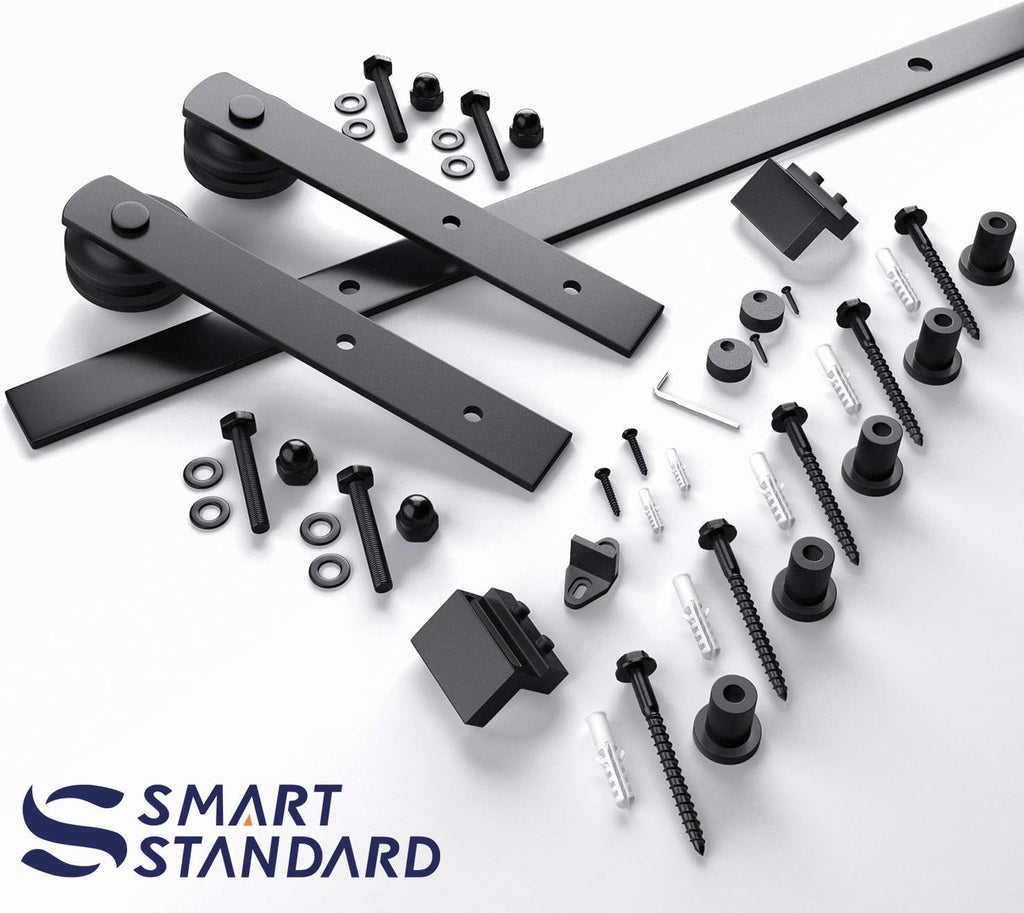 6ft Heavy Duty Sliding Barn Door Hardware Kit for 36" Wide Door Panel S68192