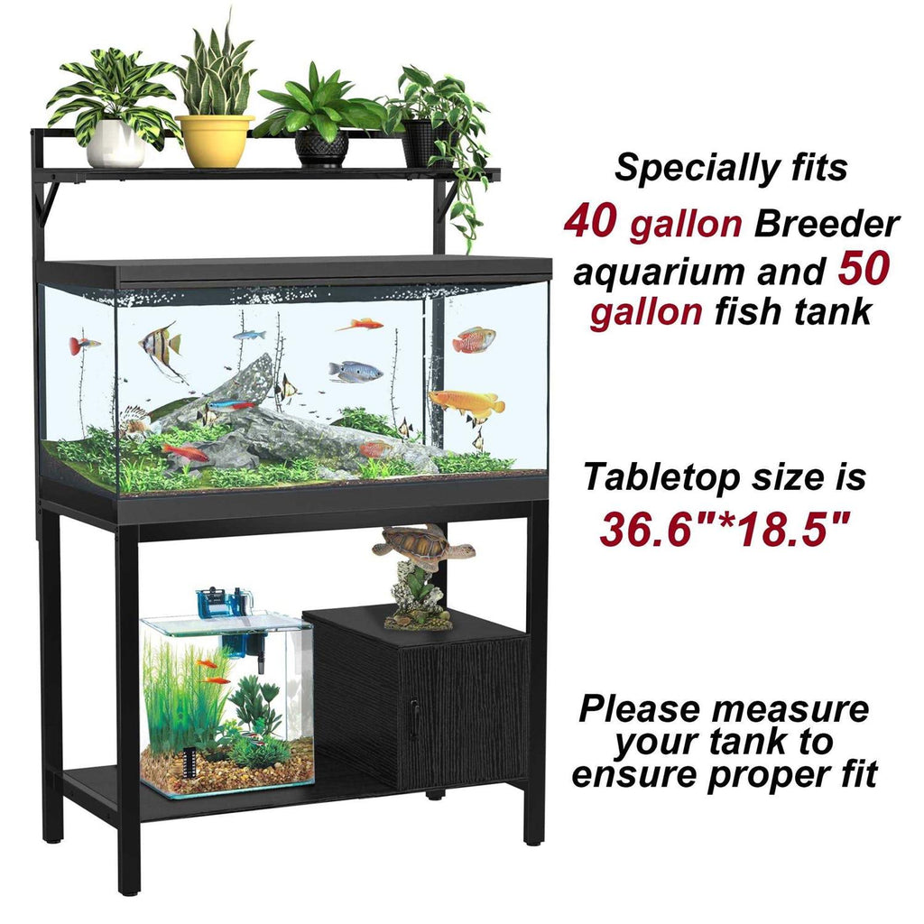 40-50 Gallon Fish Tank Stand with Plant Shelf P4625