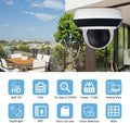 4MP HD POE PTZ IP Camera, 2.8mm~12mm 4X Optical Zoom, Smart IR Night Vision, H.265+, IP67 Waterproof Z36100