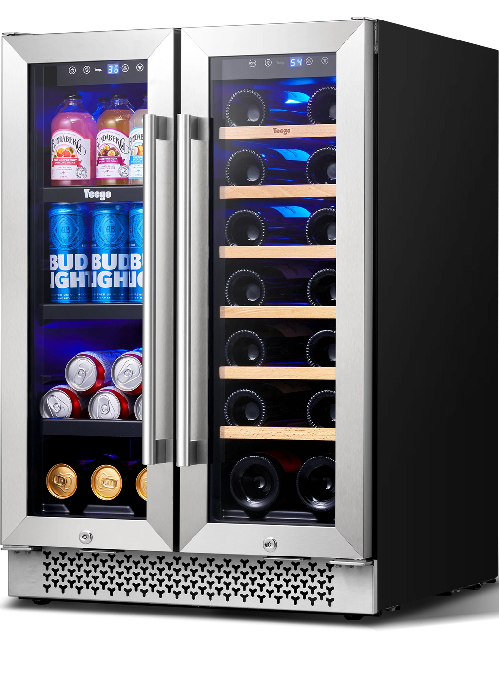 24 Can Beverage Refrigerator with Glass Door Y5658