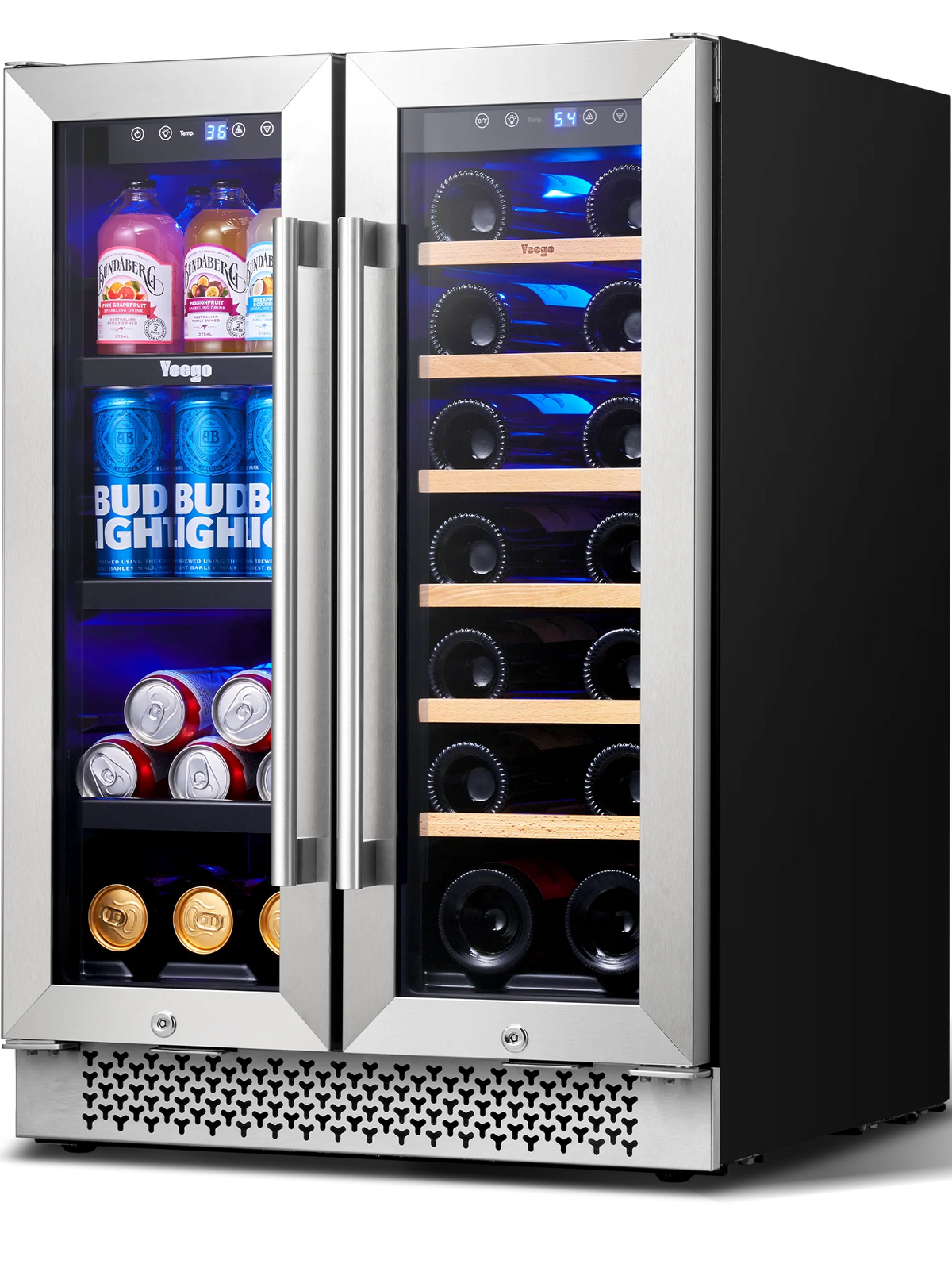 24 Can Beverage Refrigerator with Glass Door Y5658