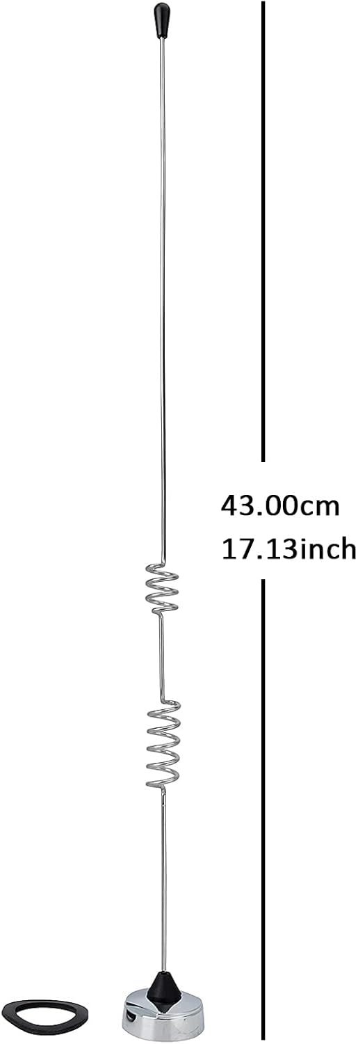 Dual-Band NMO Antenna VHF 144Mhz UHF 430MHz with 13ft RG-58 Coax Cable PL-259 Mount L64463