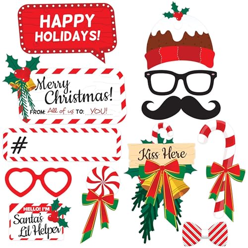 Christmas Photo Booth Props 38pc Set S545438