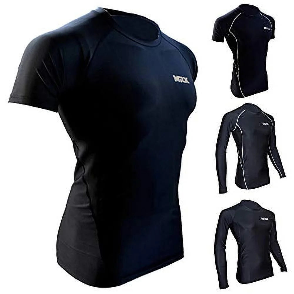 Men's Compression Shirt Full Sleeve Black Large I371