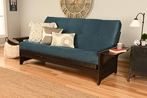 Queen Futon with Suede Red Mattress Z4212
