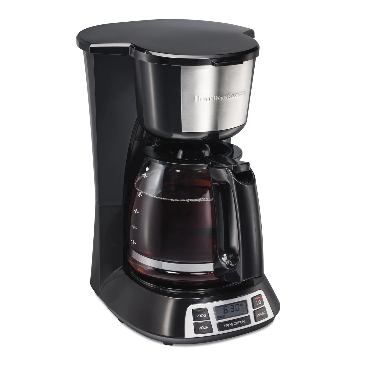 Programmable Coffee Maker, 12 Cups, Stainless Steel X19305