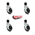 5x22 x 1.25 Hard Rubber Wheel Swivel Casters M1607