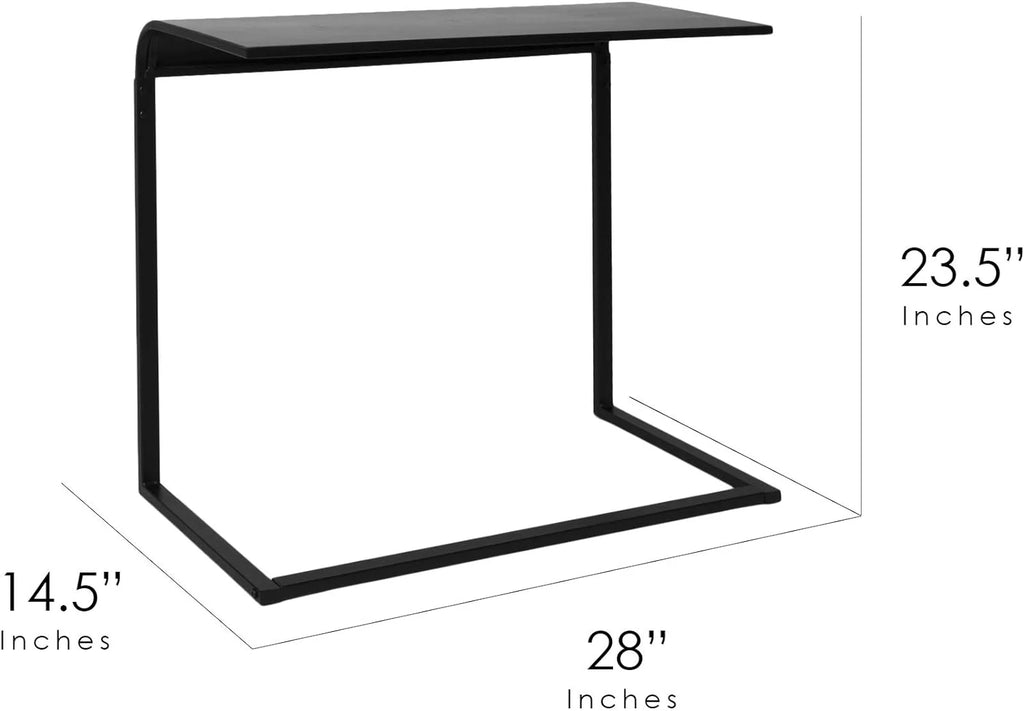 Black C-Shaped Desk N56939