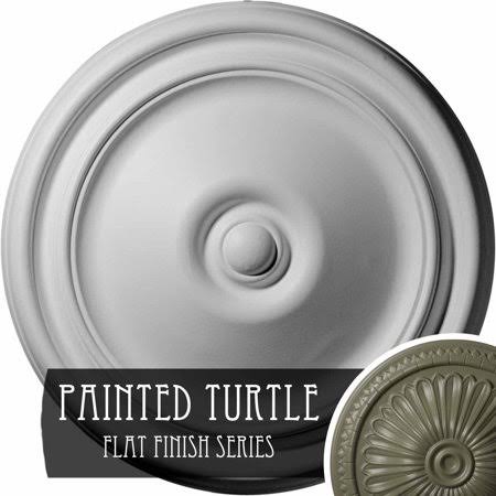 Roped Ceiling Medallion, Hand-Painted Polished Copper S95263