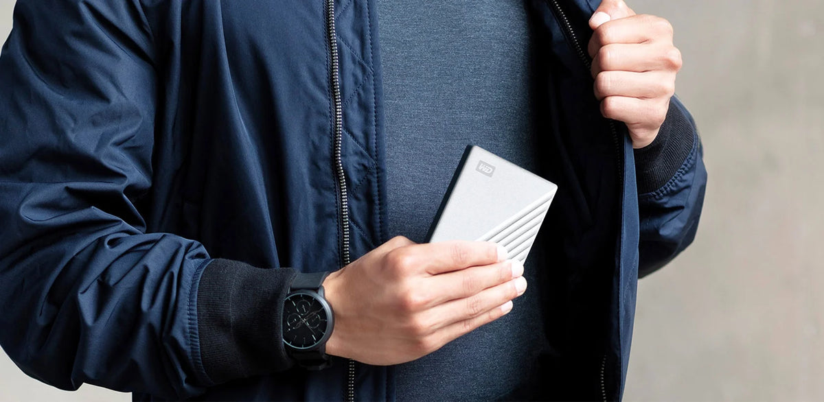 2TB Portable External Hard Drive Silver Y1588