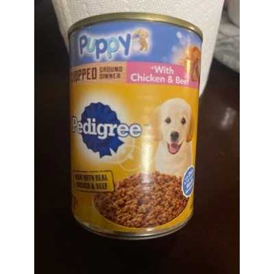 Chicken & Beef Ground Dinner Puppy Wet Dog Food W322891