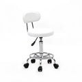 White Adjustable Drafting Chair with Foot Rest A2312