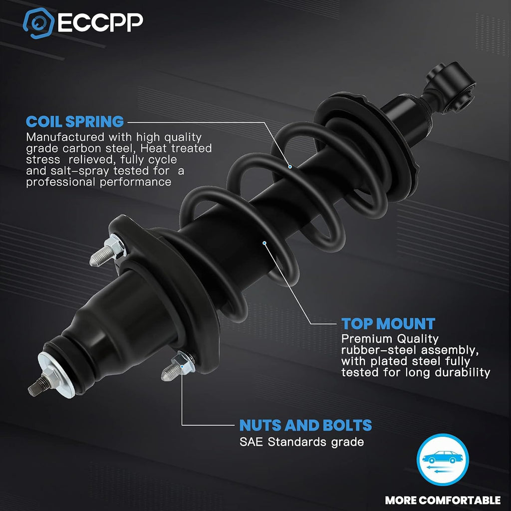 Complete Strut Assembly Shock Absorber 2pcs Rear Pair Z186