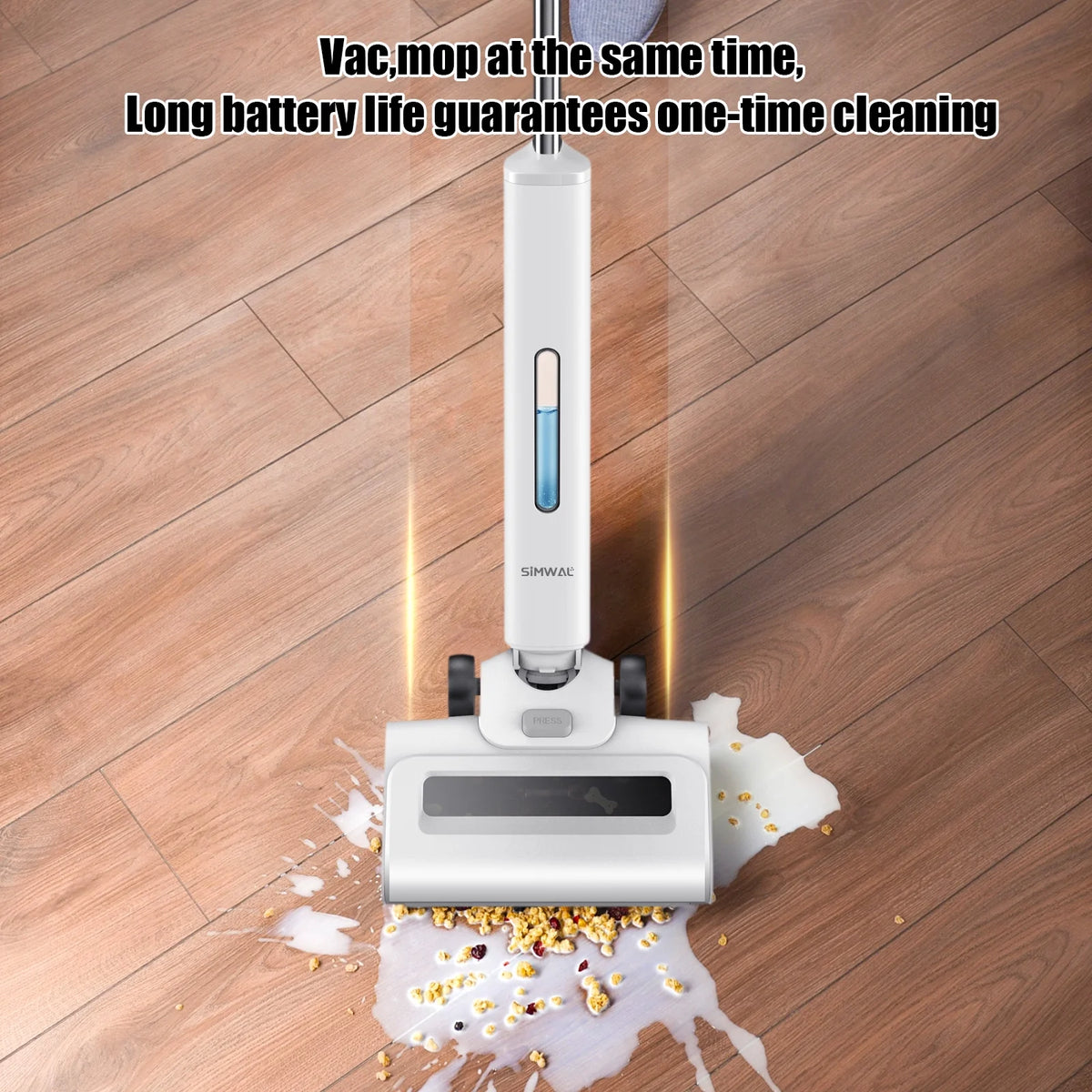 Wet Dry Cordless Vacuum and Mop with Self-Cleaning S595