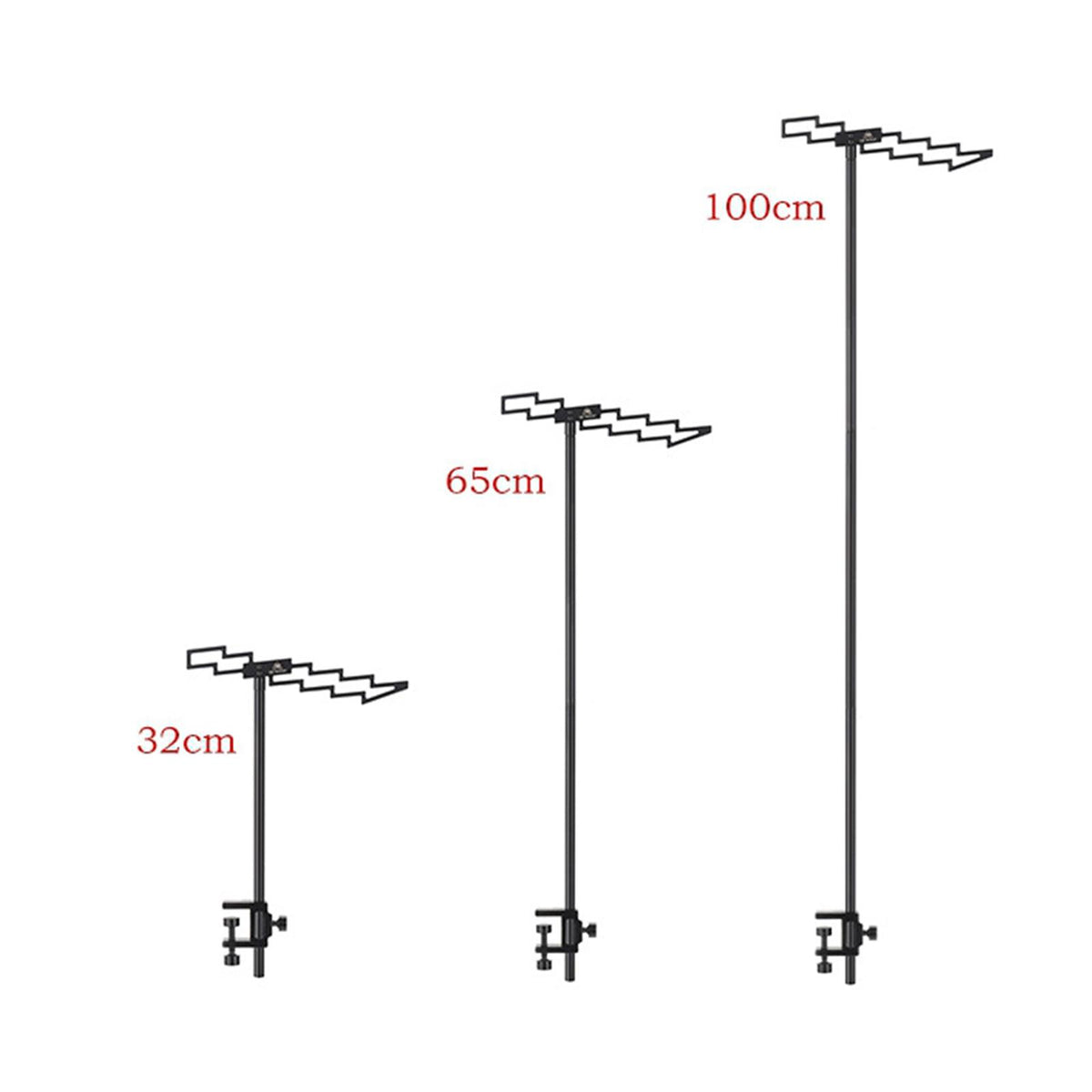 Compact Camping Lantern Stand Holder Table Clamp Tent Hook Foldable Outdoor Lamp Pole Post A974394