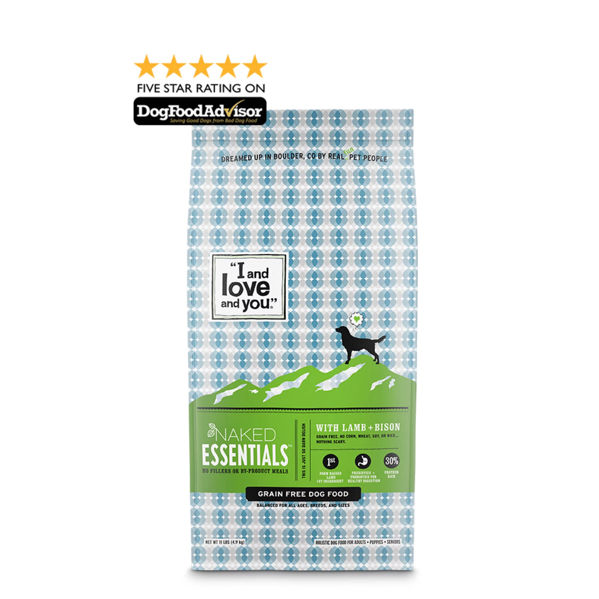 Grain-Free Lamb & Bison Dry Dog Food 11 Lb P748812