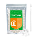 Size 00 Empty Vegetarian Capsules 1000 Count with Micro Lab Spoon T417816