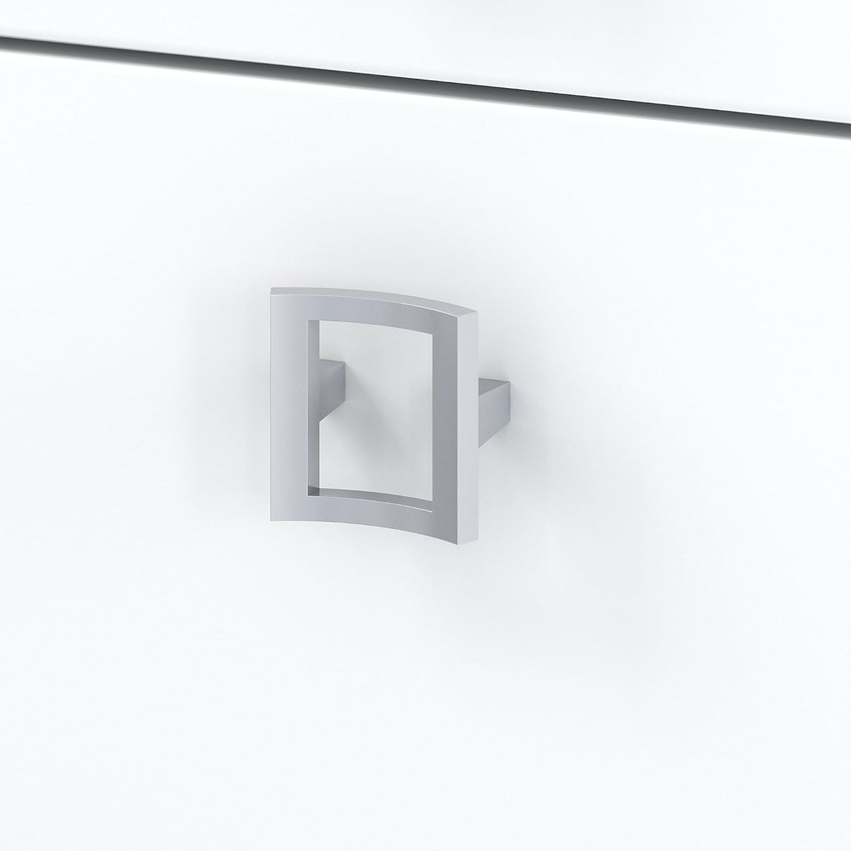 Pure White L Shaped Desk with Mobile File Cabinet H936