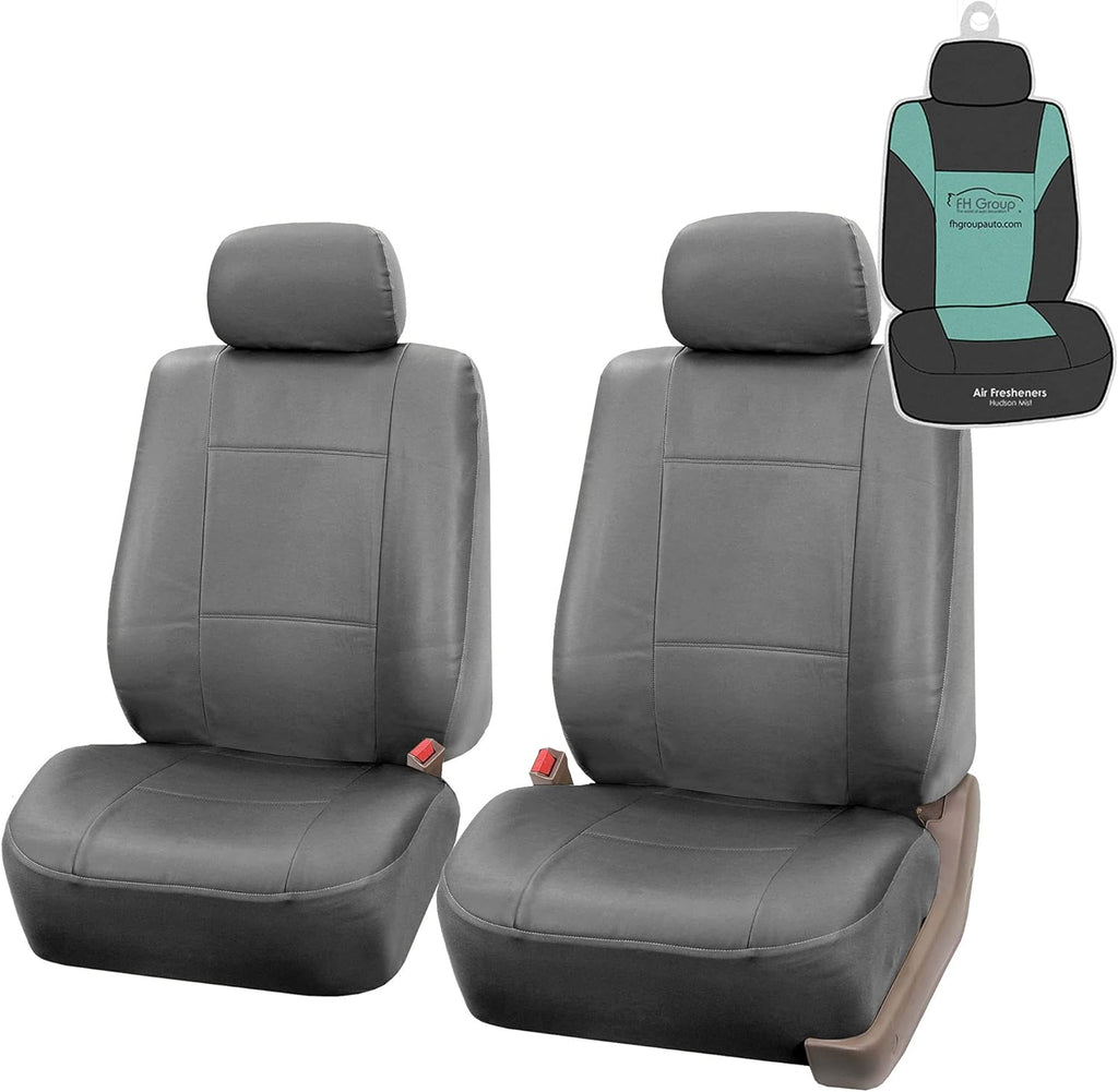 Tan PU Leather Front Car Seat Covers F1908
