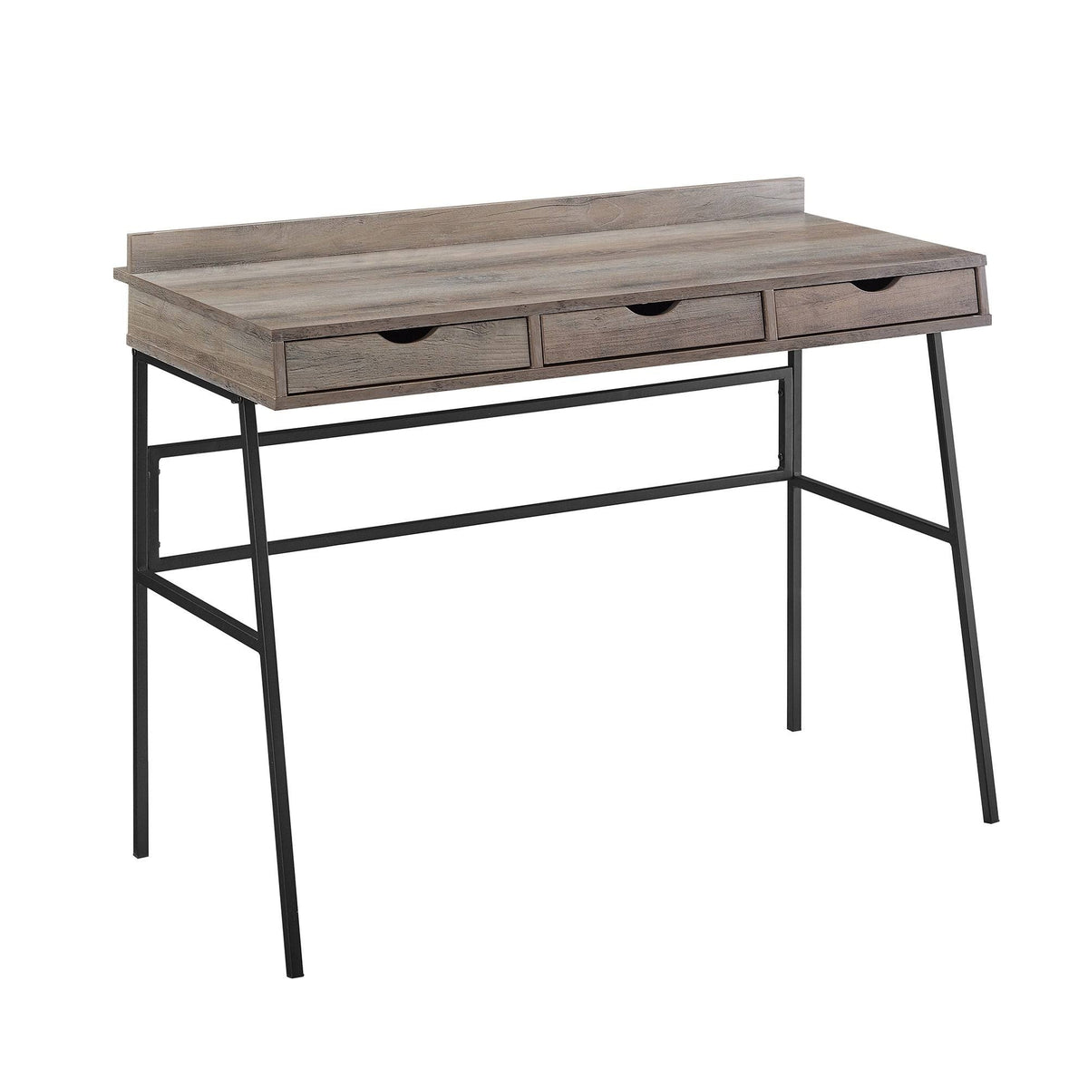 Dark Walnut 3-Drawer Writing Desk X762253