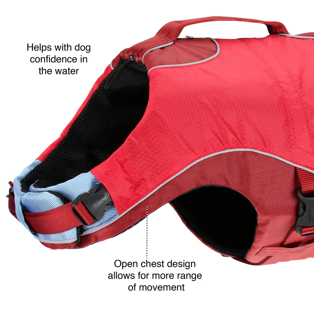 Chili Red Reflective Dog Life Jacket C67496