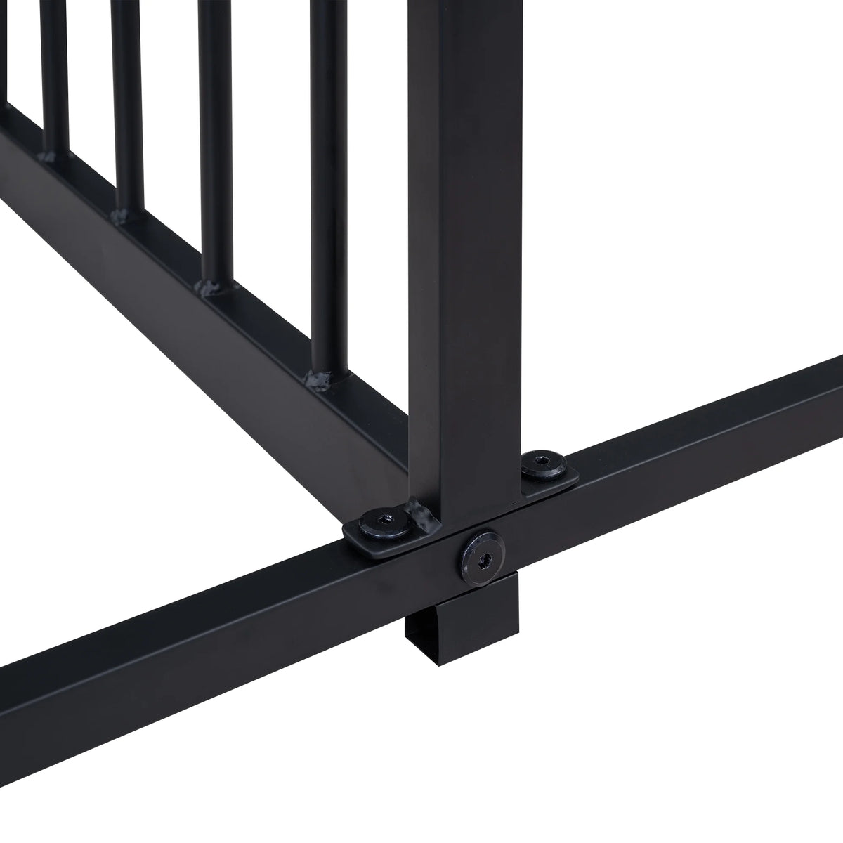 Black Twin Size Metal House Platform Beds R474239