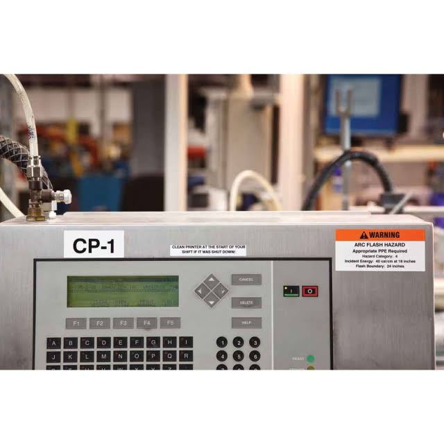 White Vinyl Cloth Label Cartridge R856